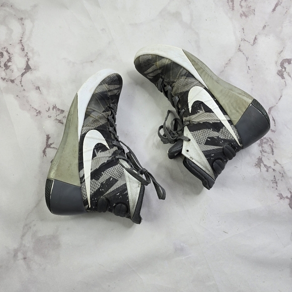 Nike Hyperdunk Mens 7.5 40.5 Wolf Gray Camo Basketball Shoes 749567-010 2015 - Picture 11 of 12